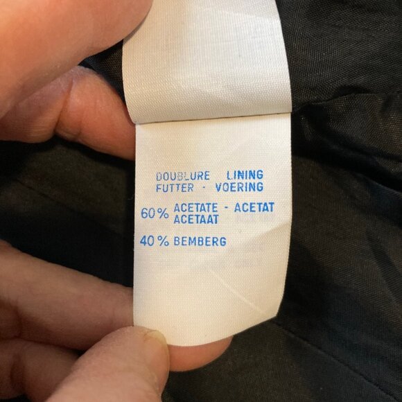 Parisian Evelyn Mandel Peplum Jacket with Velvet Collar & Velveteen Skirt Sz 6 - Picture 11 of 16